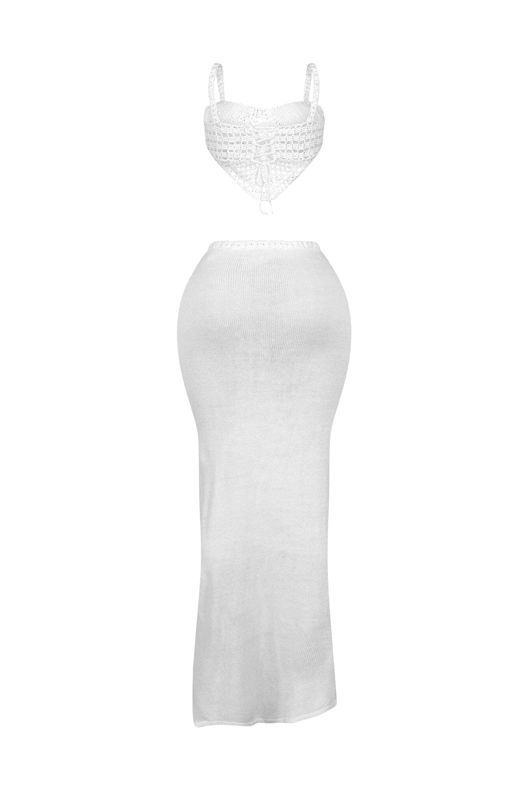 Brisa Crochet Top &amp; Maxi Skirt SET