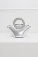 Nina Gleam Rhinestone Top Handle Bag