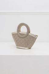 Nina Gleam Rhinestone Top Handle Bag