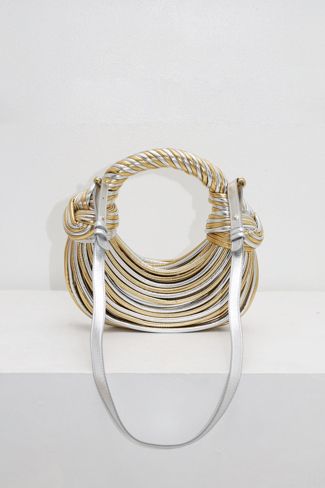 Tangle Half Moon Top Handle Bag