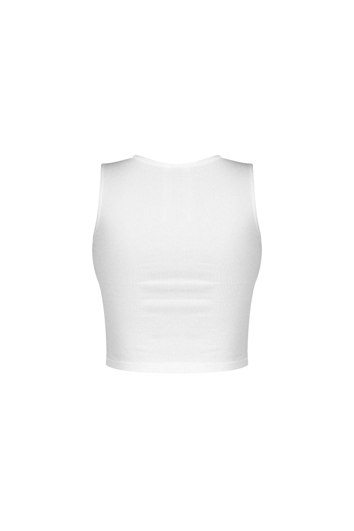 Slimbase Ribbed Slit Tank Top