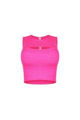 Slimbase Ribbed Slit Tank Top