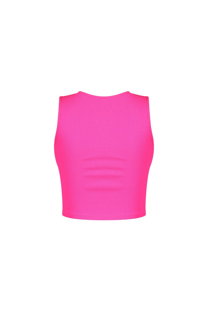 Slimbase Ribbed Slit Tank Top