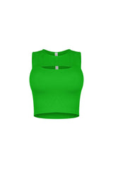 Slimbase Ribbed Slit Tank Top