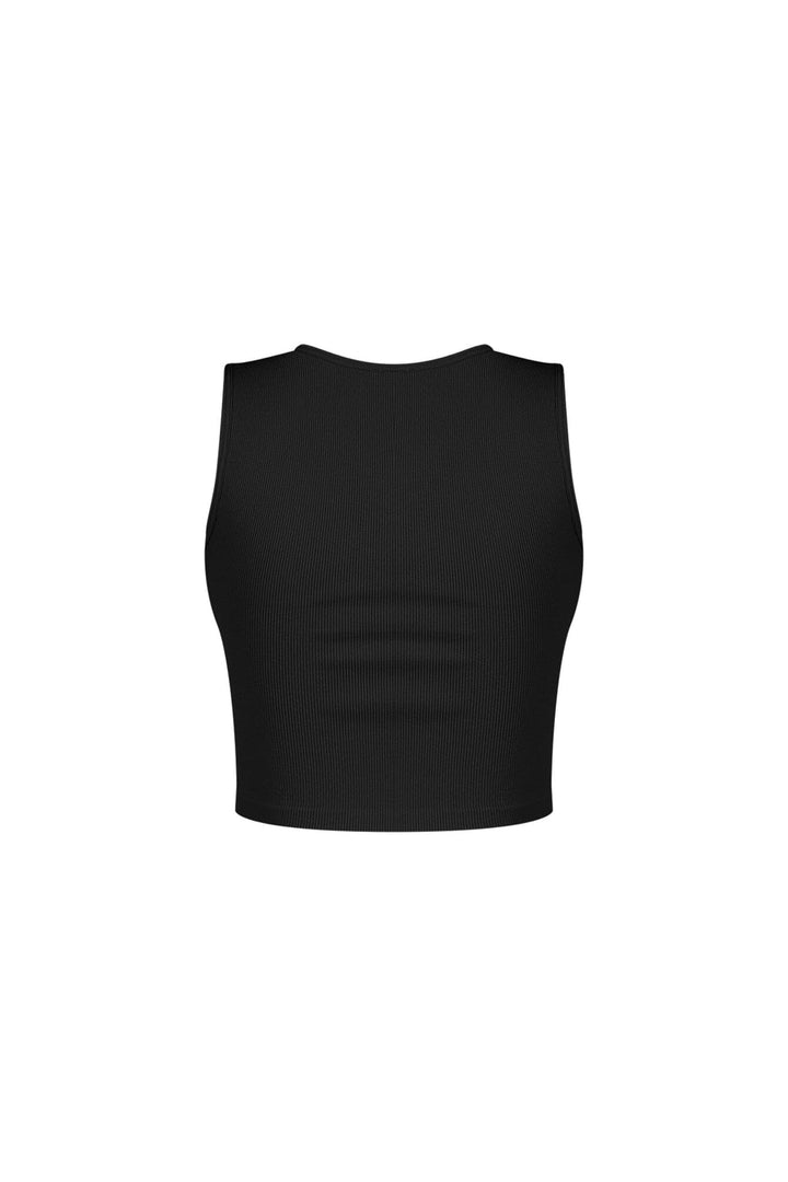 Slimbase Ribbed Slit Tank Top