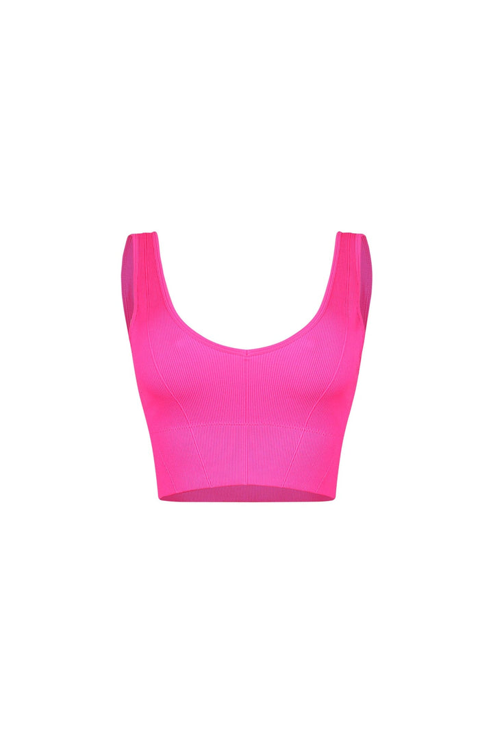 Coreform Ribbed V Neck Tank Top