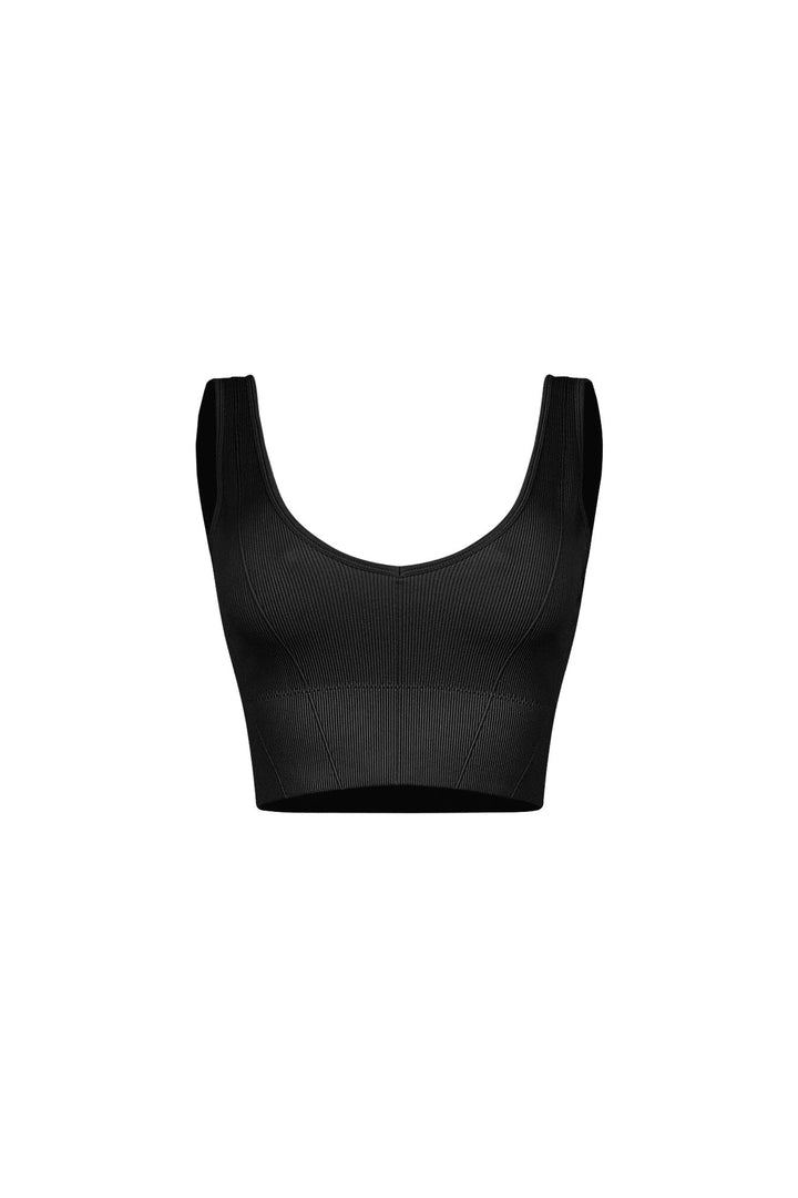 Coreform Ribbed V Neck Tank Top