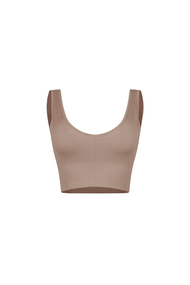 Coreform Ribbed V Neck Tank Top