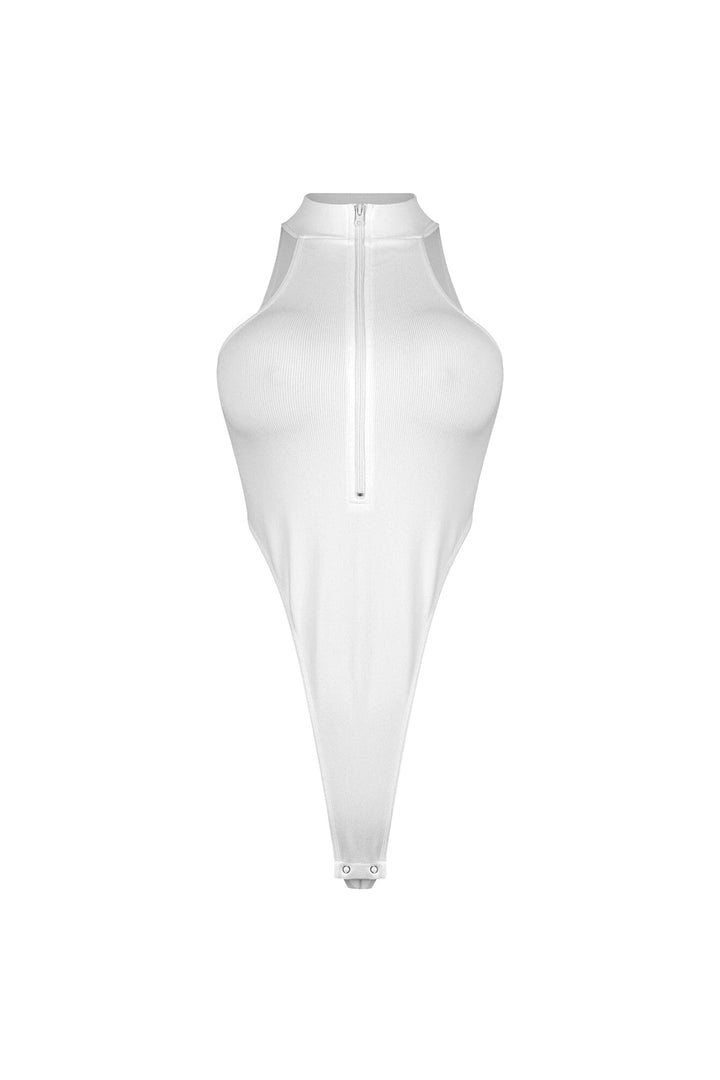 Edgeform Ribbed Zip Bodysuit