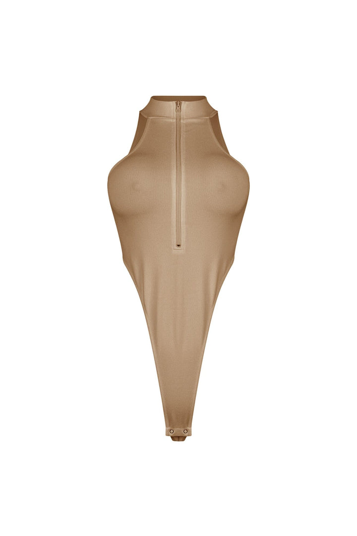 Edgeform Ribbed Zip Bodysuit