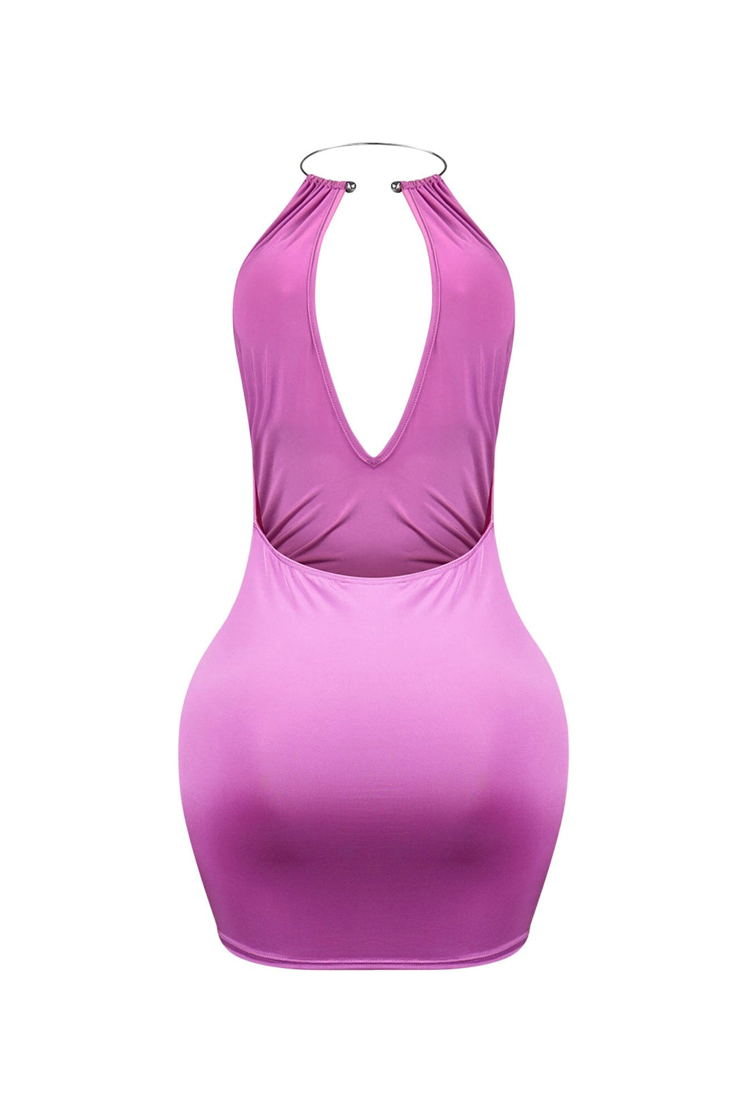 The Moment Metal Choker Ruched Dress