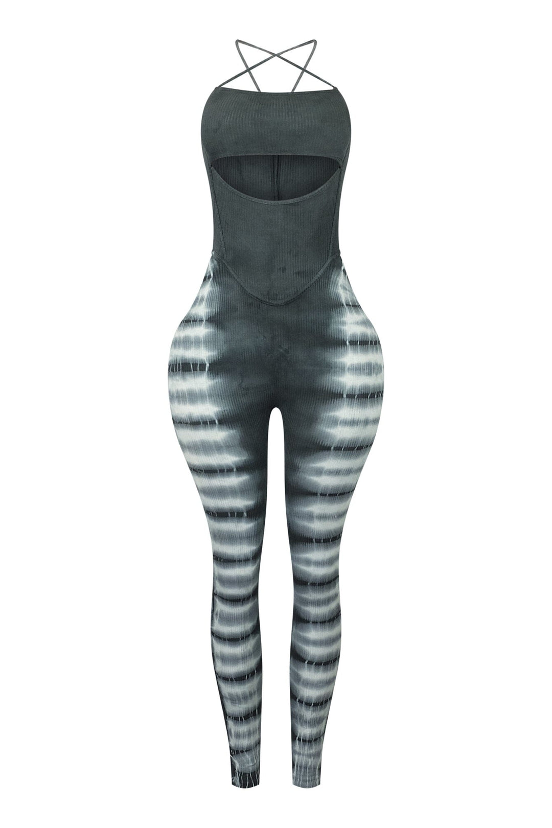 Please Me Tie Dye Tank Jumpsuit