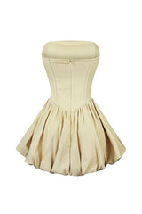 Strong Love Strapless Bubble Mini Dress