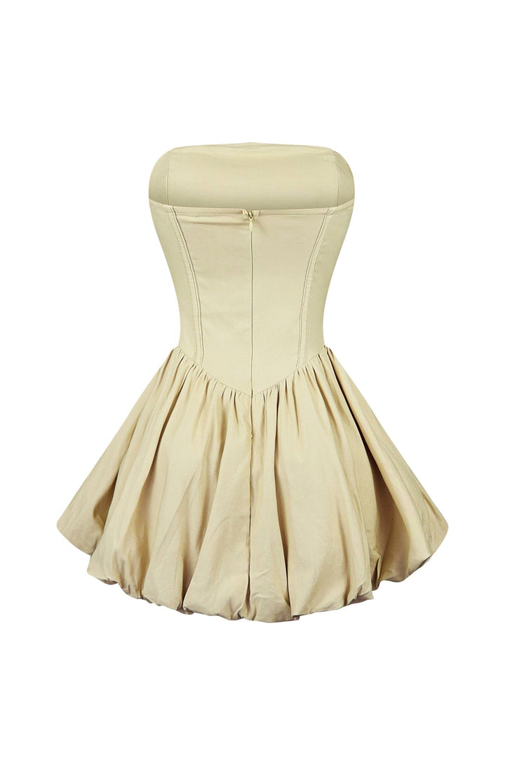 Strong Love Strapless Bubble Mini Dress