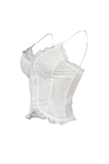 Balia Mesh Lace Contrast Cami Top