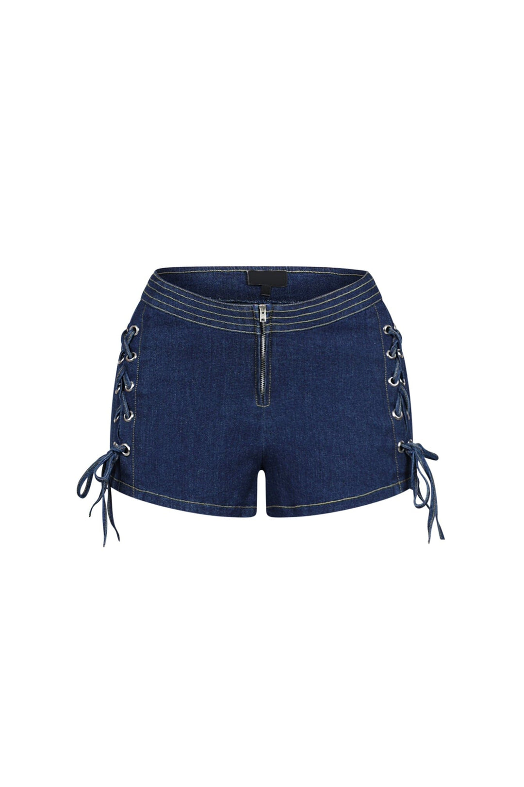 Sidekick Lace Up Denim Shorts