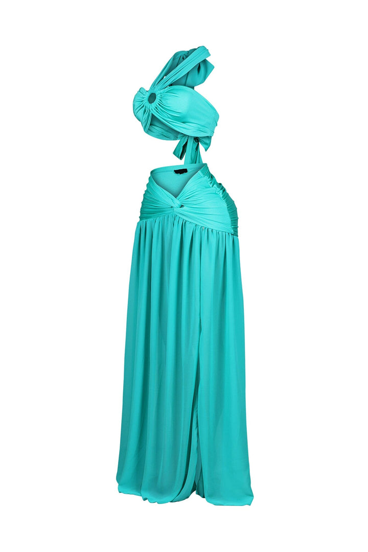 Lunara Slinky Halter Top &amp; Skirt SET