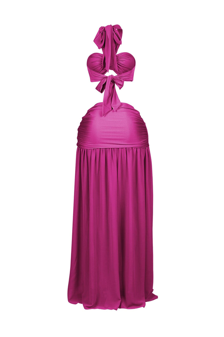 Lunara Slinky Halter Top &amp; Skirt SET