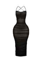 Body Talk Ruched Midi Dress