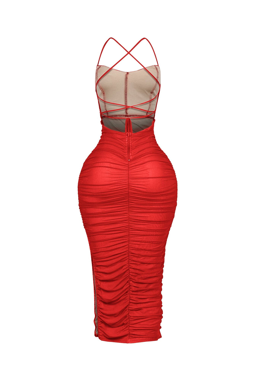 Body Talk Ruched Midi Dress
