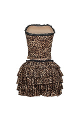 Instinct Leopard Mesh Top &amp; Shorts SET