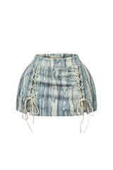 Vicky Touch The Sky Print Mini Skirt