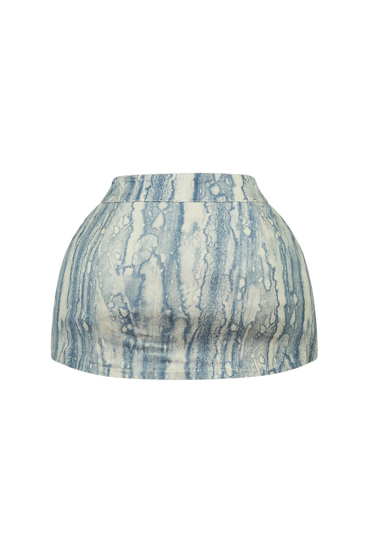 Vicky Touch The Sky Print Mini Skirt