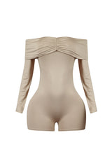 Noelle Off Shoulder Long Sleeve Romper
