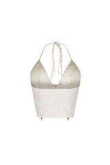 Vibecity Airbrushed Halter Corset Top