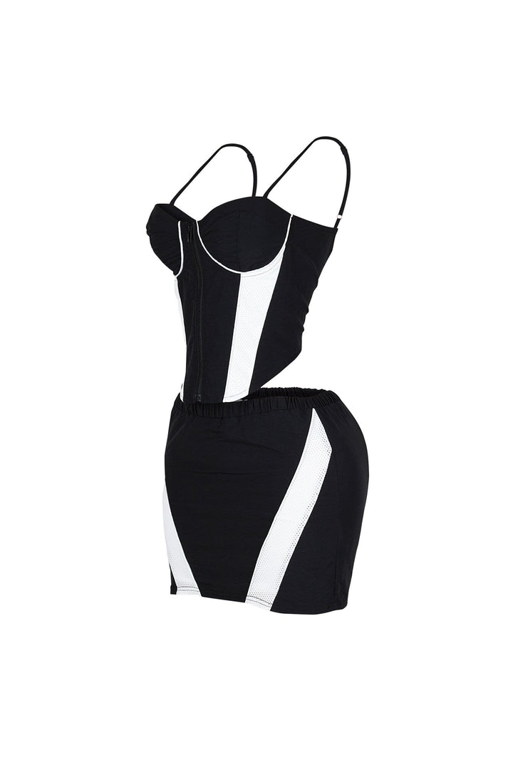 Cookie Bustier Windbreaker &amp; Skirt SET