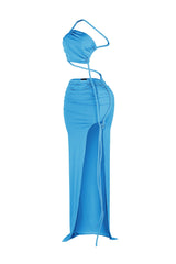 Santorini Twist Cutout Maxi Dress