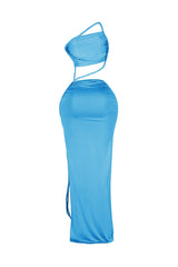 Santorini Twist Cutout Maxi Dress
