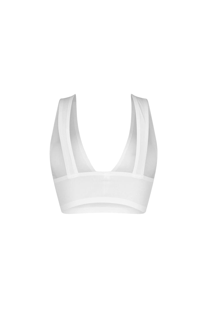 Bareline Seamless V Neck Crop Top