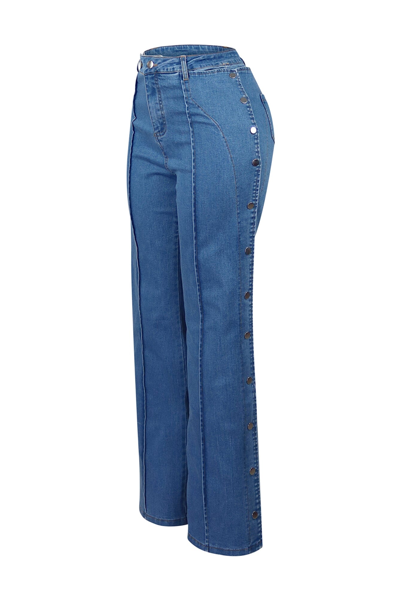 No Celestial Flare Snap Button Jeans – EDGE