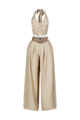 Vienna Halter Vest &amp; Pants SET