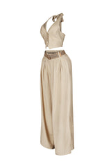 Vienna Halter Vest &amp; Pants SET