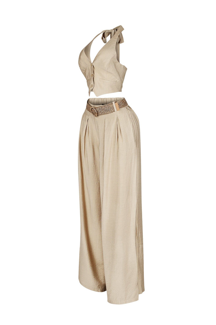 Vienna Halter Vest &amp; Pants SET
