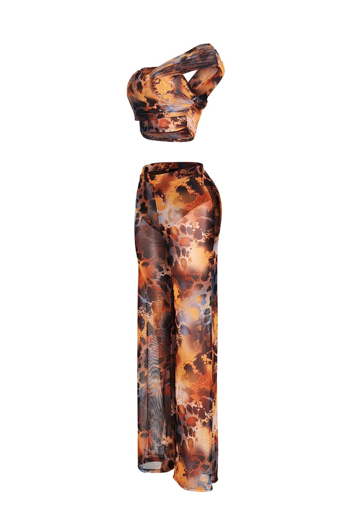 Dual Aura Mesh Top &amp; Pants SET