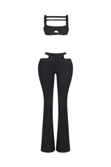 Armored Strappy Crop Top &amp; Pants SET