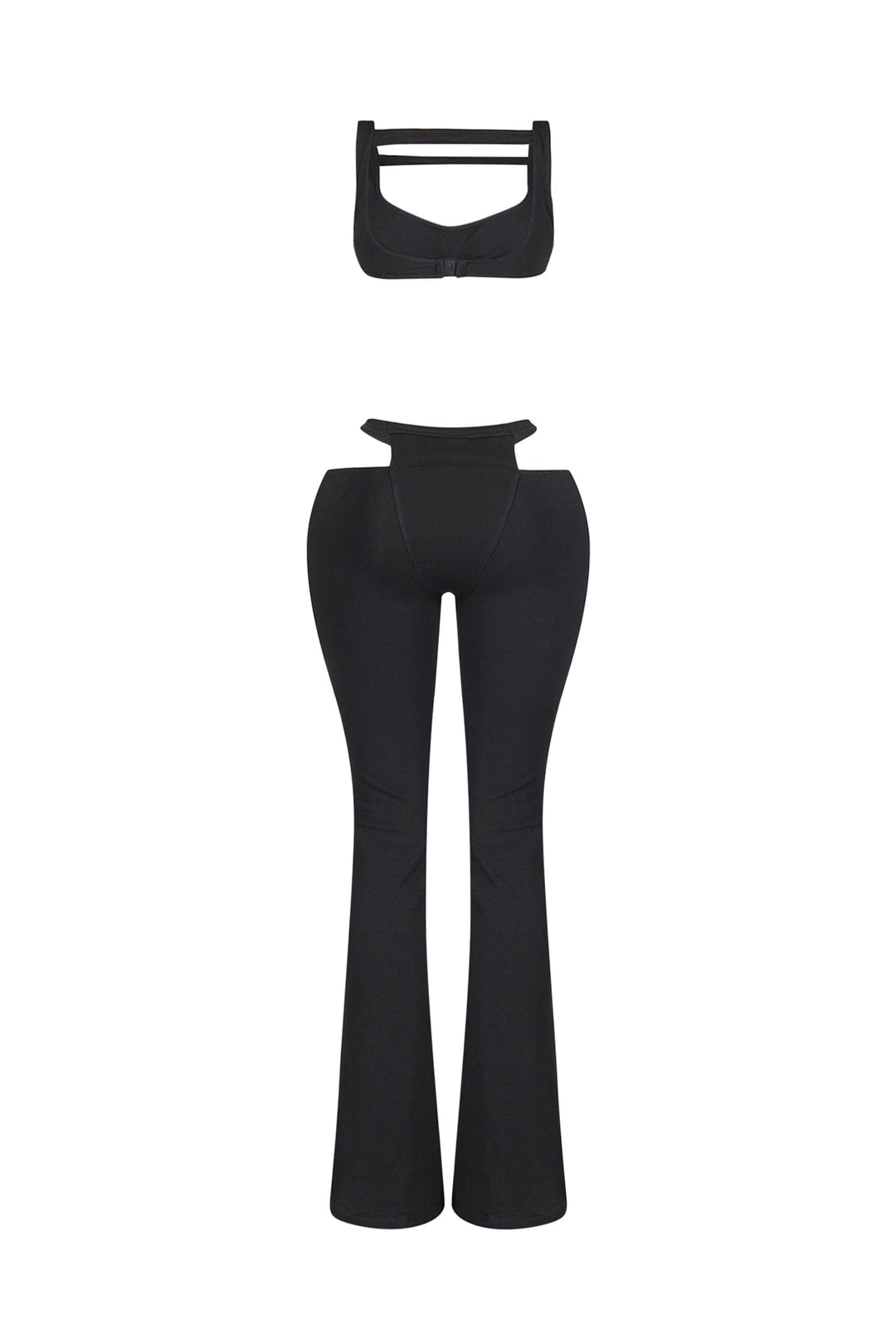 Armored Strappy Crop Top &amp; Pants SET