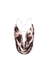 Mesh Meets Chain Halter Top