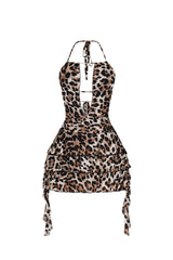 Bambi Pounce Halter Mini Dress