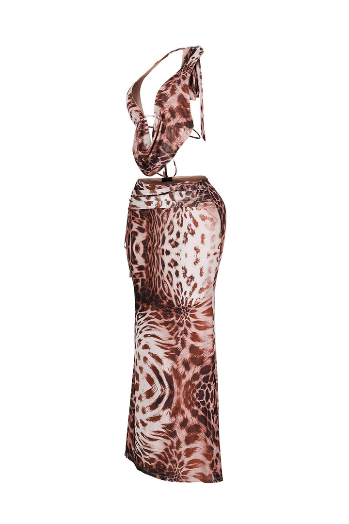 Wildmuse Halter Top &amp; Skirt SET
