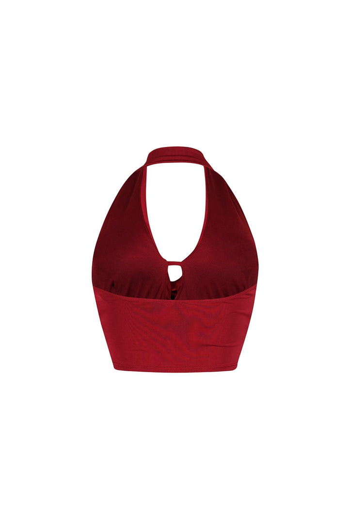 Lightweight Cowl Neck Crop Top