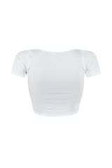 Darcie Hook &amp; Eye Short Sleeve Top