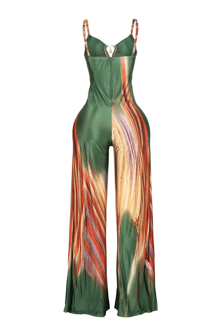 Playing Me Print Cami Jumpsuit