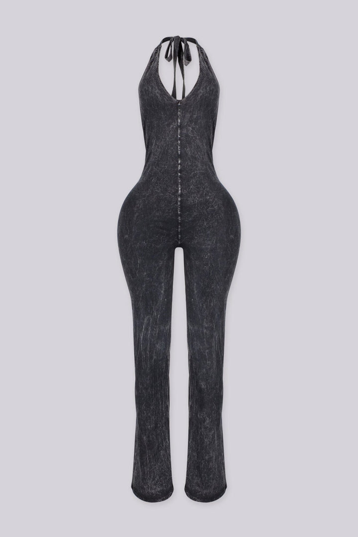 Nariko Halter Mineral Washed Jumpsuit