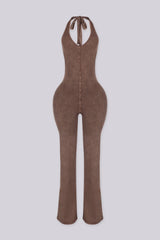 Nariko Halter Mineral Washed Jumpsuit