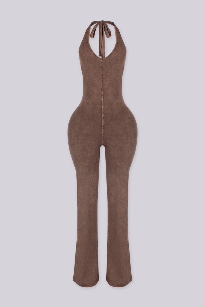 Nariko Halter Mineral Washed Jumpsuit