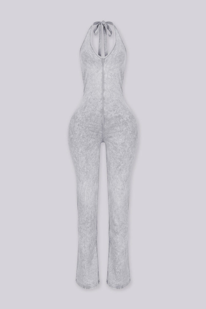 Nariko Halter Mineral Washed Jumpsuit